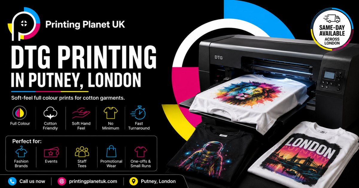 DTG print on cotton T-shirt
