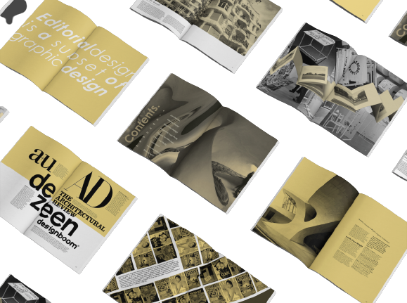 Graphic design work on screen